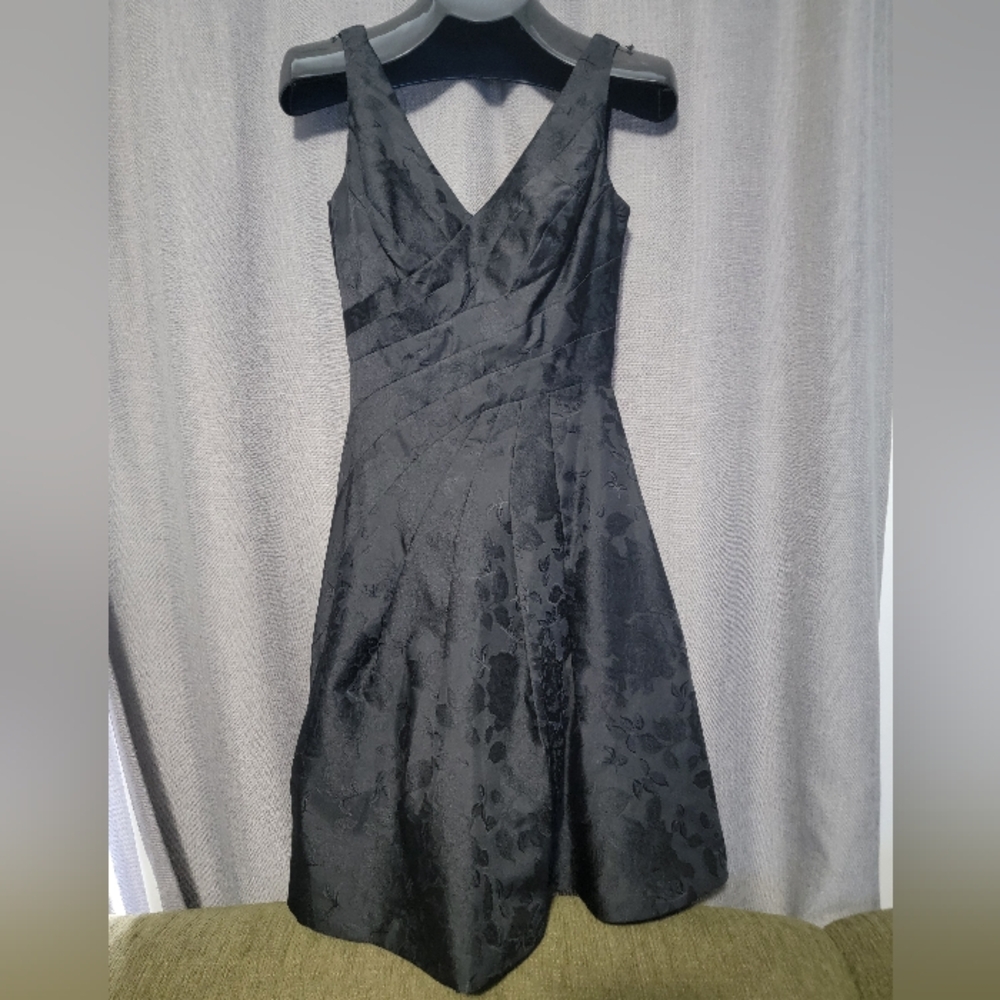 Elegant Black Floral Dress